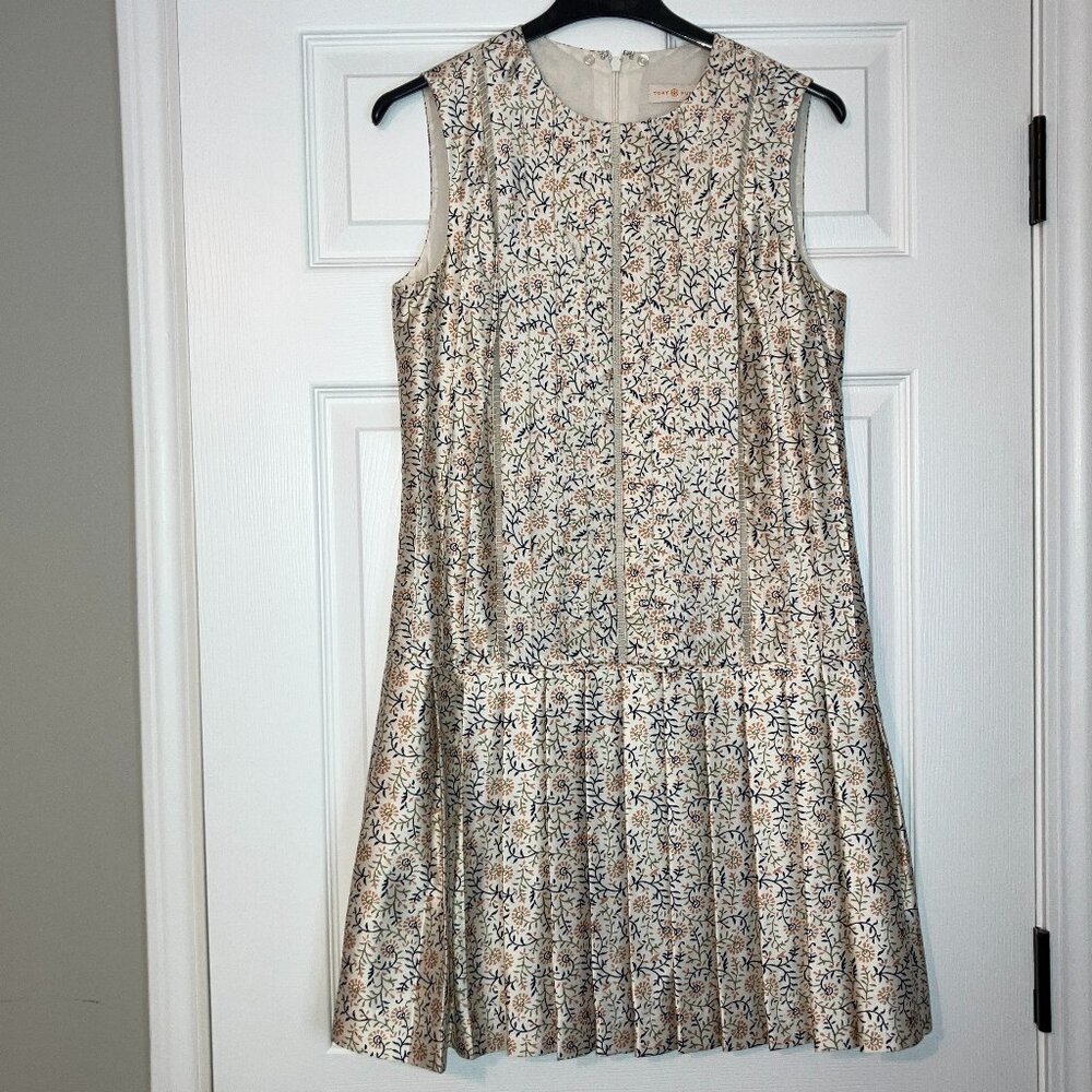 Tory Burch: Pleated floral dress (size 2)